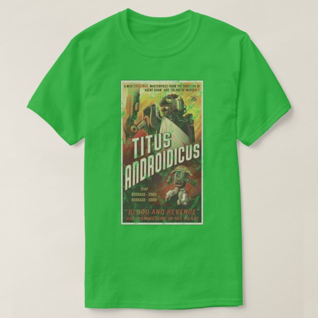 Titus Androidicus Poster - Die Welt der Außenwelt T-Shirt (Design vorne)