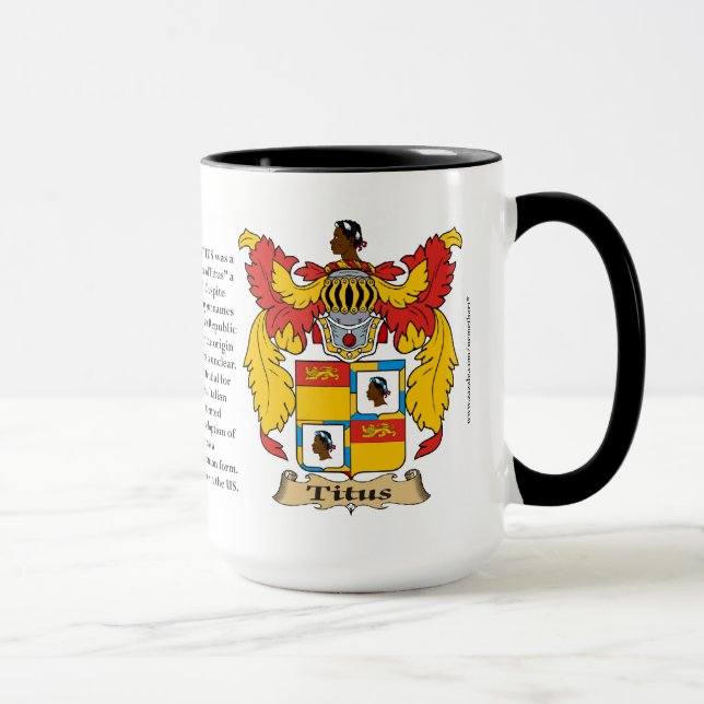 Titus Familien-Wappen Tasse (Rechts)