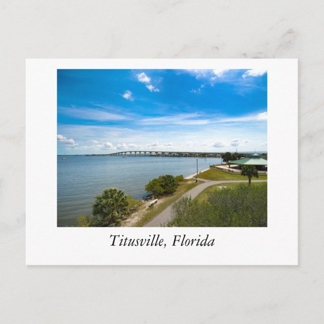 Titusville Florida Postkarte (Vorderseite)