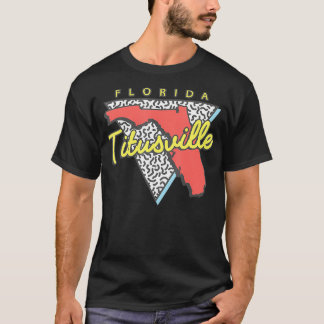 Titusville Florida Retro Triangle FL City  T-Shirt