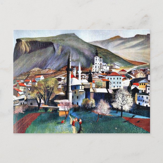 Tivadar Kosztka Kunst: Zeit in Mostar Postkarte (Vorderseite)
