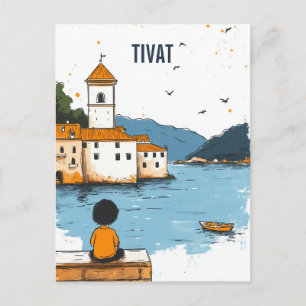 Tivat Montenegro Reise Postkarte