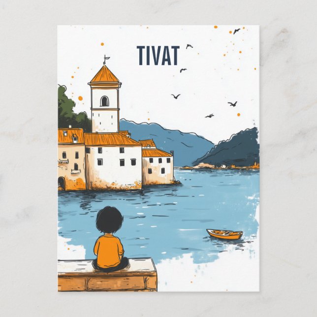 Tivat Montenegro Reise Postkarte (Vorderseite)