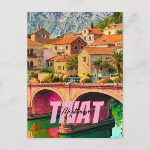 Tivat Poster Montenegro Vintage Reise Druck Wand Postkarte