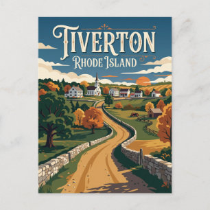 Tiverton Four Corners Rhode Island Postkarte