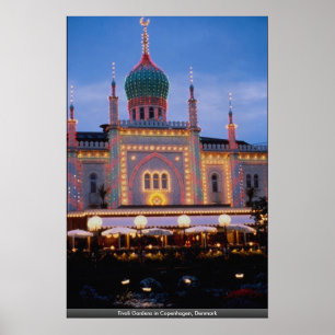Tivoli Gardens in Kopenhagen, Dänemark Poster
