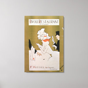 "Tivoli-Restaurant, Strang", London (Farbelitho) Leinwanddruck