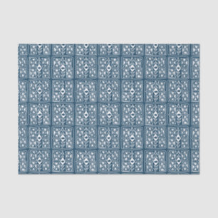 Tivoli-Tile-Weiß-Muster Seidenpapier