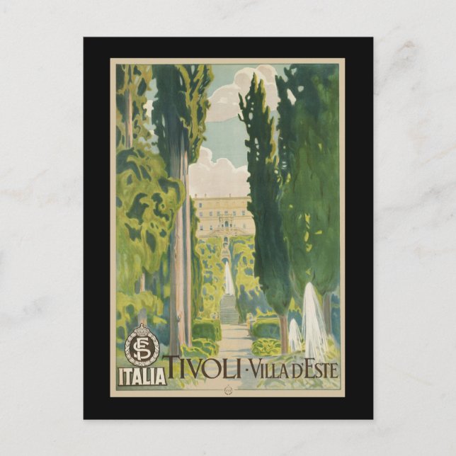 Tivoli Villa d'Este Postkarte (Vorderseite)