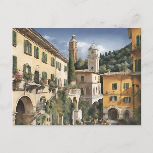 Tivoli (weiße Kirche) Postkarte (Vorderseite)