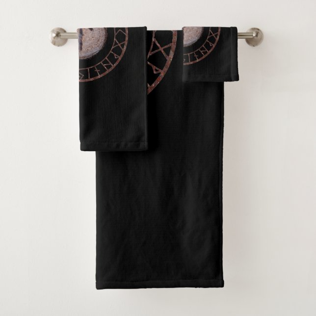 Tiwaz Elder Futhark rune Badhandtuch Set (Insitu)
