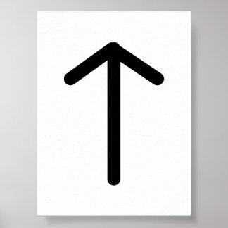 TIWAZ Nordische Rune (Gerechtigkeit, Krieger) | El Poster