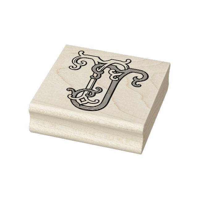 TJ Monogram JT Monogram Gummi Ink Briefmarke Gummistempel (Stempel)