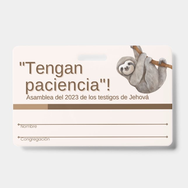 TJ Recuerdo de Insignia | Asamblea Regional 2023 Ausweis (Vorderseite)