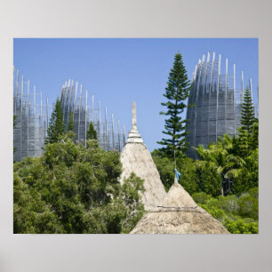 Tjibaou Kulturzentrum, Noumea, Neukaledonien 2 Poster