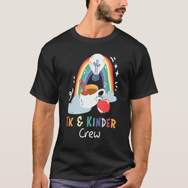 TK & Kinder Crew Rainbow Transitional Kindergarten T-Shirt (Vorderseite)