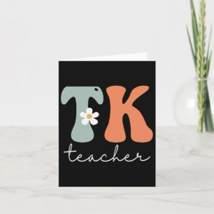 Tk Lehrer Retro Groovy Vintage Froher Erster Schul Karte