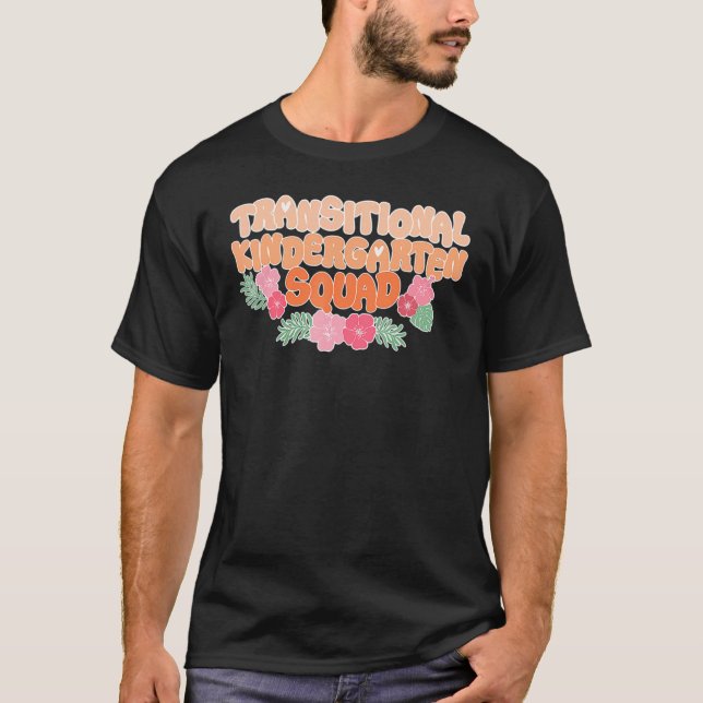 Tk Squad   Teacher Floral Retro 70s Groovy T-Shirt (Vorderseite)