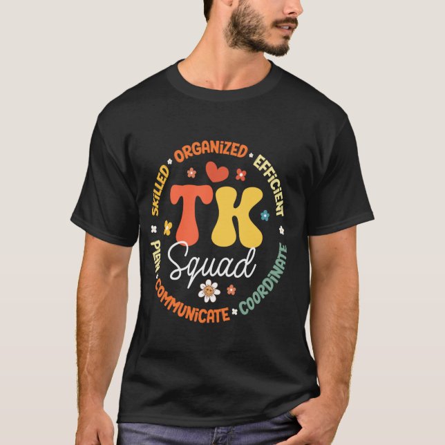 TK Squad Transitional Kindergarten zurück zur Schu T-Shirt (Vorderseite)