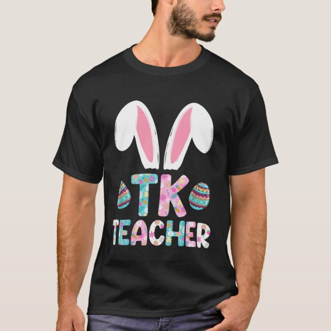 TK Squad Übergangs-Kindergartenlehrer Frohe Ostern T-Shirt (Vorderseite)