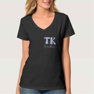 TK Teacher Groovy Zurück zur Schule Niedlich Teach T-Shirt