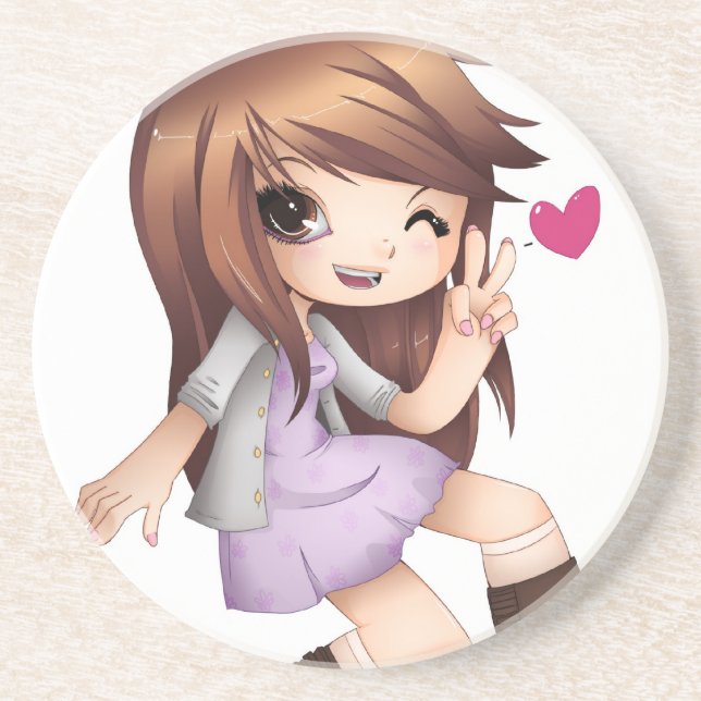 TK-Untersetzer aus Sandstein Getränkeuntersetzer (Vorne)