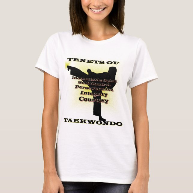 TKD Lehren-Goldhöhepunkt T-Shirt (Vorderseite)