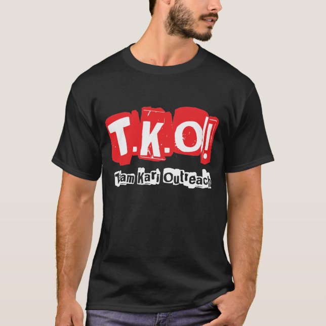 TKO:  Altes Punkart-Schwarzes T-Shirt (Vorderseite)