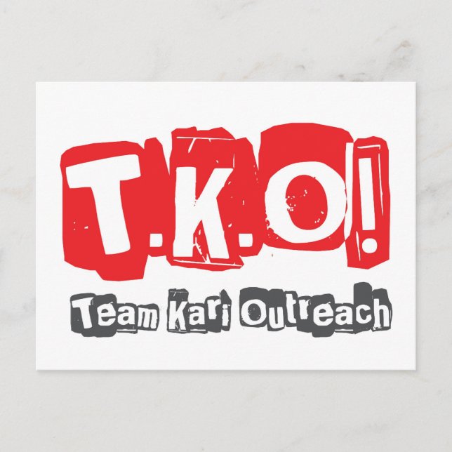 TKO - Old Punk Style Postkarte (Vorderseite)