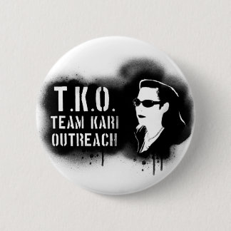 TKO - Schwarze Schablone Button