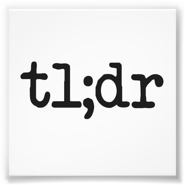 tl;dr zu lange habe nicht gelesen fotodruck (Vorne)