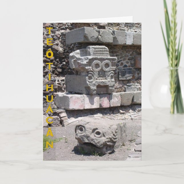 Tláloc, Teōtihuácān, Mexiko - Karte (Vorderseite)