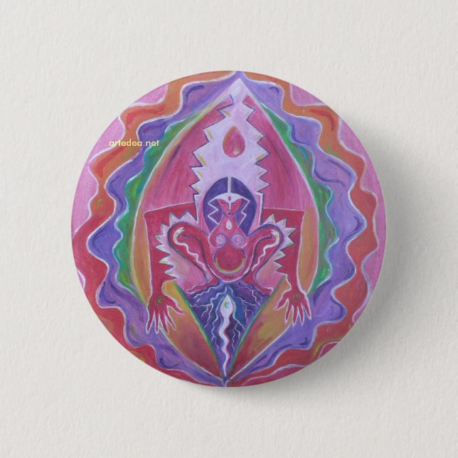 Tlazolteotl - Button (Vorderseite)