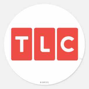 TLC-Logo-Aufkleber Runder Aufkleber