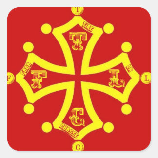 TLCF Kreuz OC Quadratischer Aufkleber