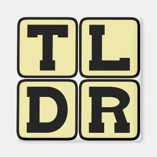 TLDR: Zu lange habe TL nicht gelesen; DR-Internet- Magnet