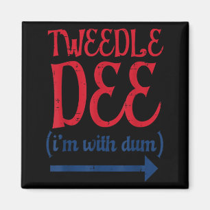 Tle Dee Mit Dum Halloween-Paarkostüm Damen Magnet