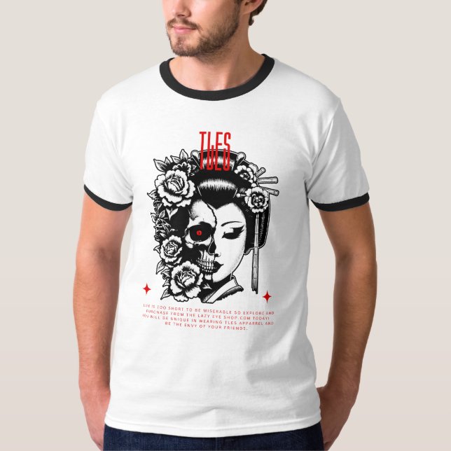 TLES Kabuki mit Skull-T - Shirt-Design T-Shirt (Vorderseite)