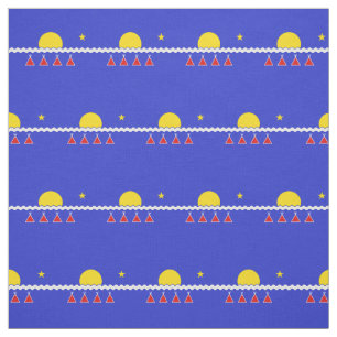 Tlicho Flag Fabric Tlicho Nation Textiles Stoff