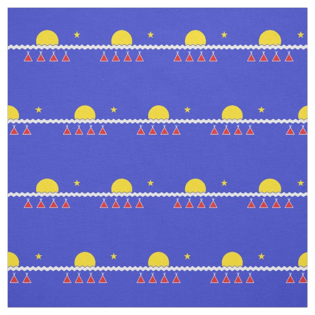 Tlicho Flag Fabric Tlicho Nation Textiles Stoff (Muster)