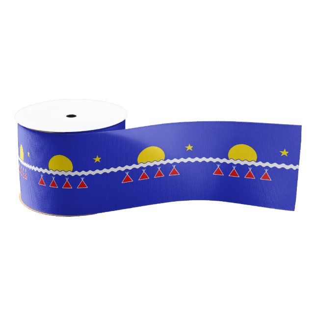 Tlicho Flag Ribbon Tlicho Nation Ribbon Ripsband (Spule)
