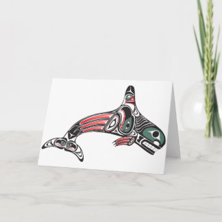 Tlingit Killer Whale & Eagle Karte