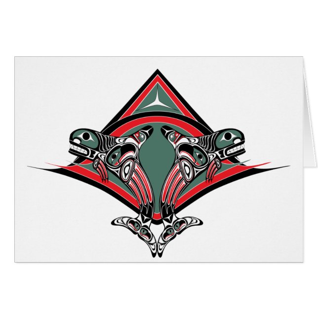 Tlingit-Killerwal u. Eagle (Vorderseite (Horizontal))