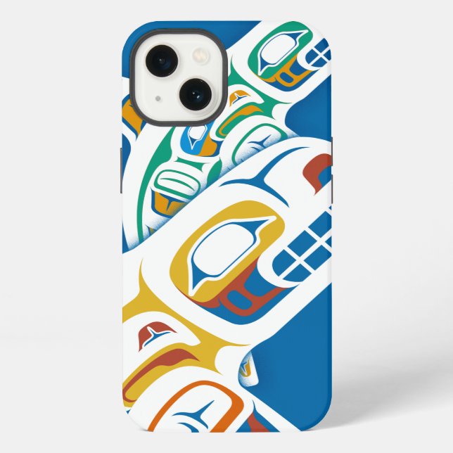 Tlingit-Schwertwalausgabe 2014 für iPhone 6 Hülle (Rückseite)