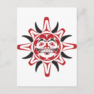 Tlingit Sun Postkarte