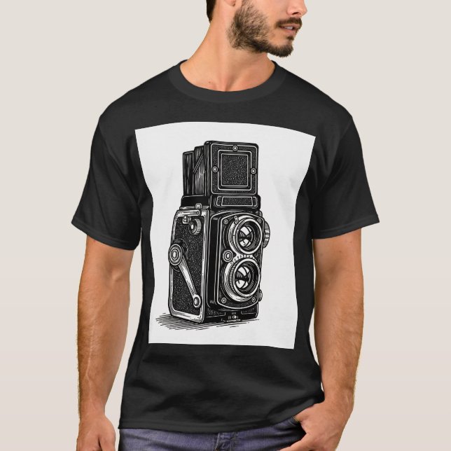 TLR camera t-shirt (Vorderseite)