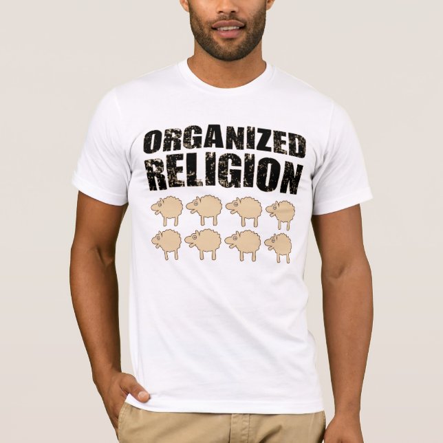 TLT organisierte Religion (Schafe) T-Shirt (Vorderseite)