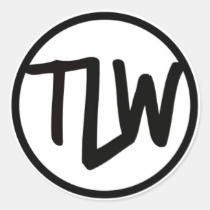 TLW Logo-Aufkleber glänzen Runder Aufkleber