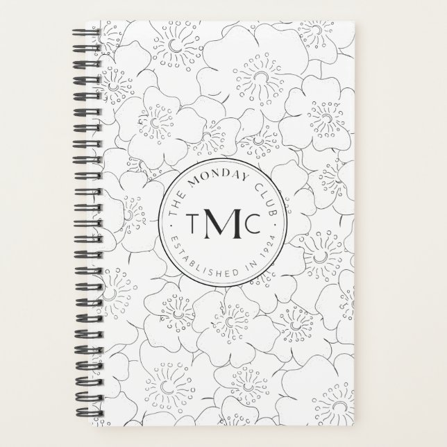 TMC White Floral Logo Plane Planer (Vorderseite)