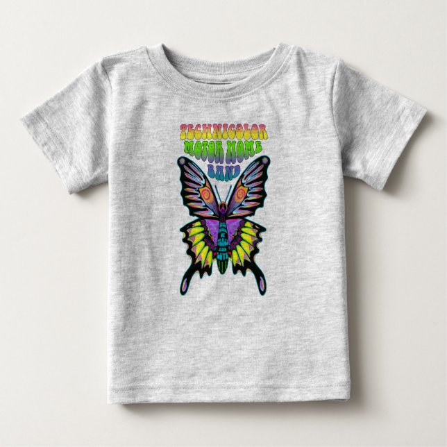 TMH Band Psychedelic Peace Butterfly Baby T-shirt (Vorderseite)
